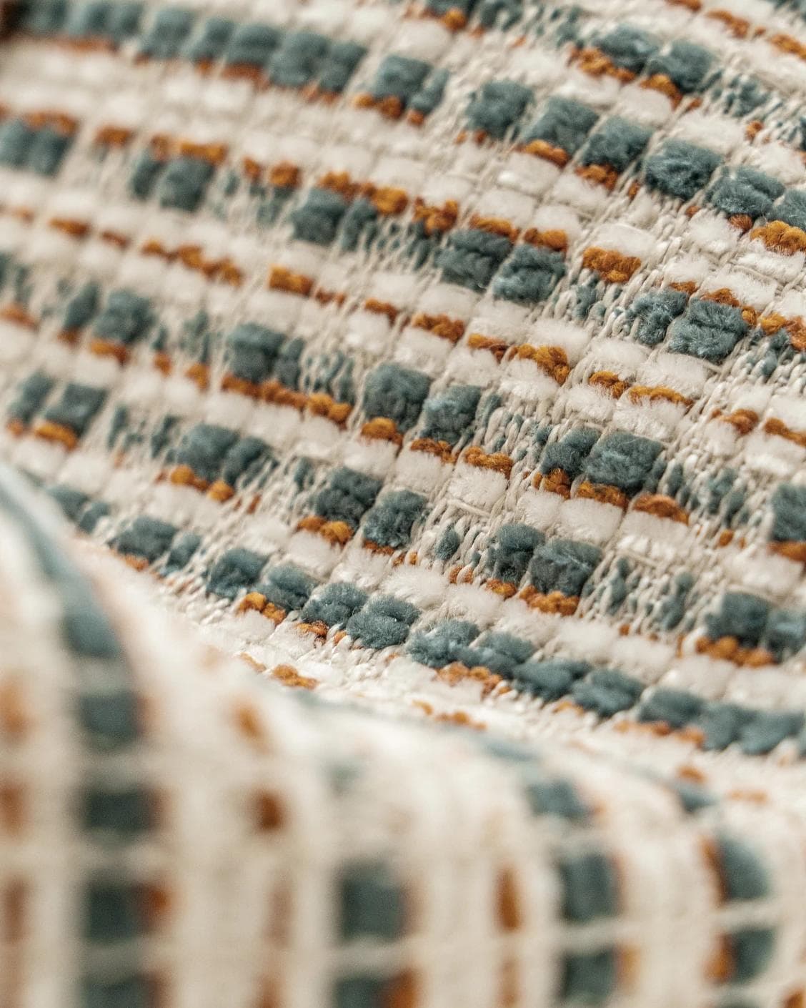 Izzy Canova cushion in ivory and multicolour, shown in a product close-up as image 7
