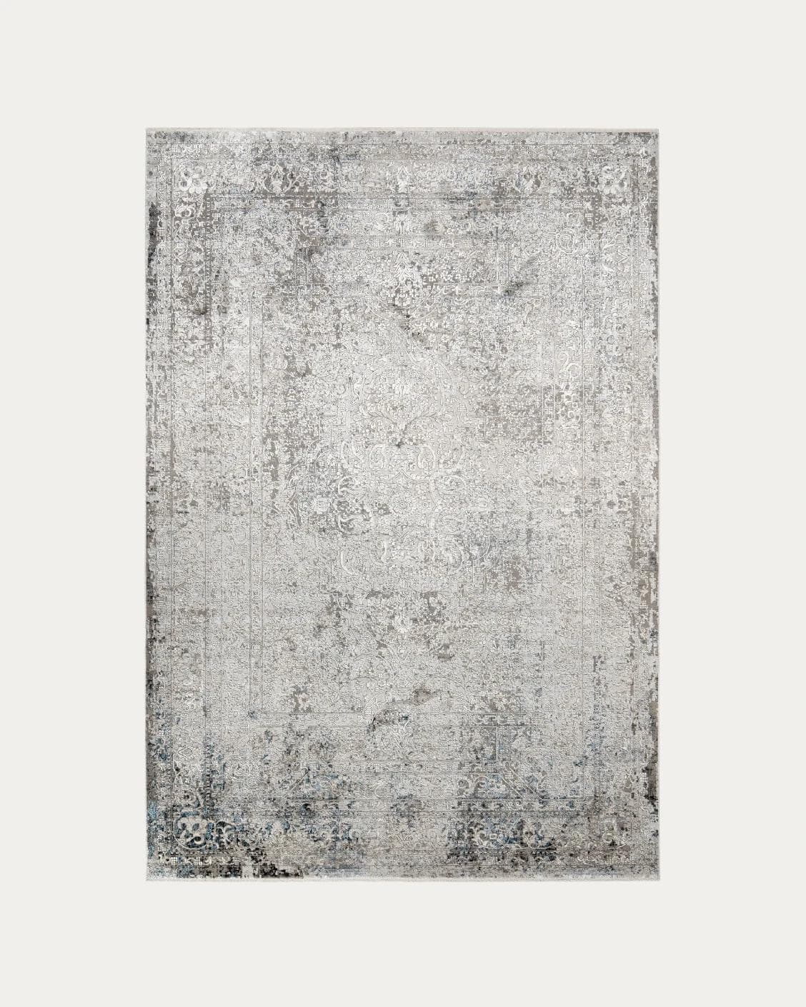 Jacob Alba carpets in grey, shown in a product top view as image 1