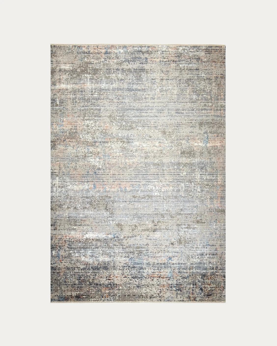 Jacob Sandy carpets in rust and grey, shown in a product top view as image 1