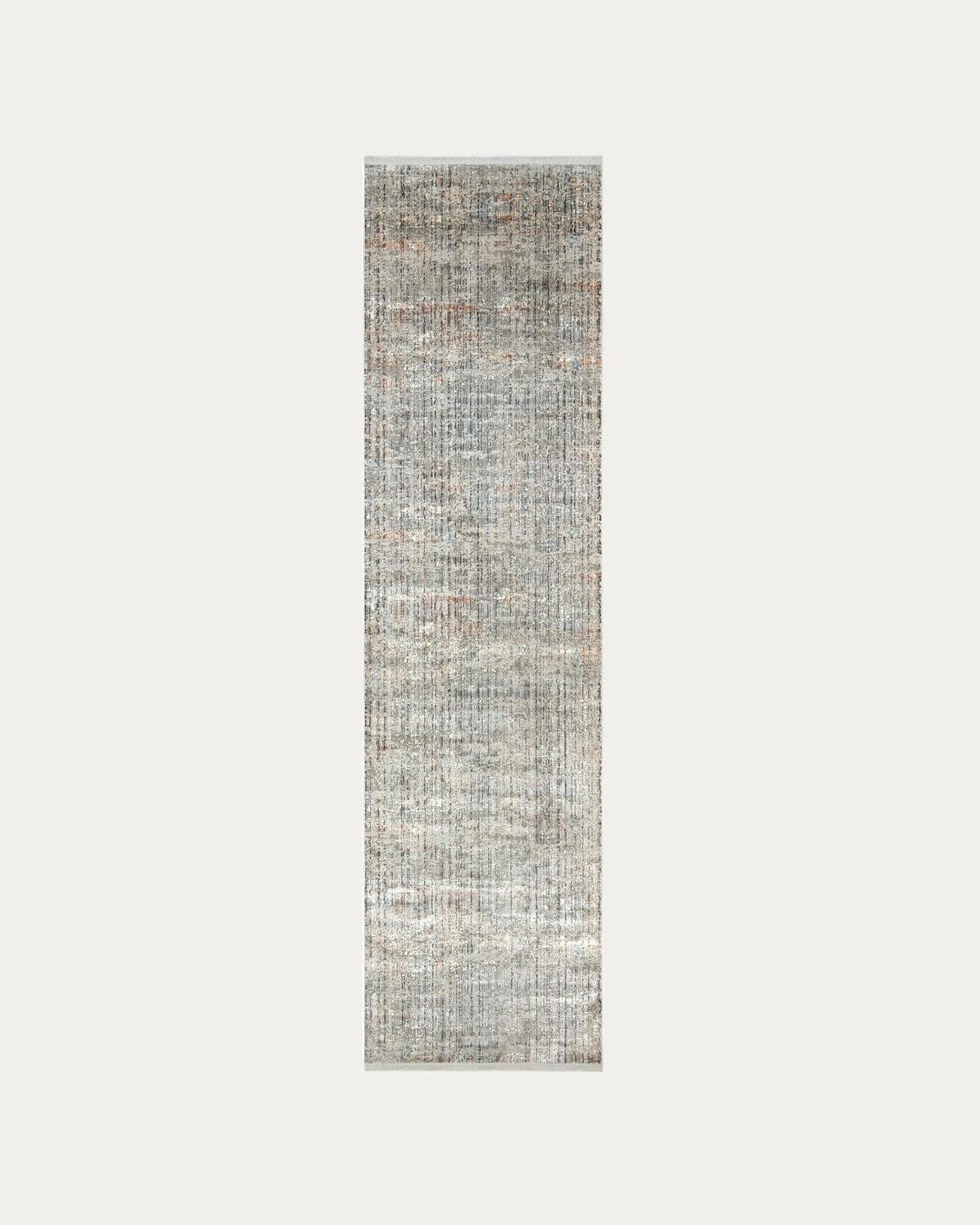 Jacob Sandy carpets in rust and grey, shown in a product top view as image 1