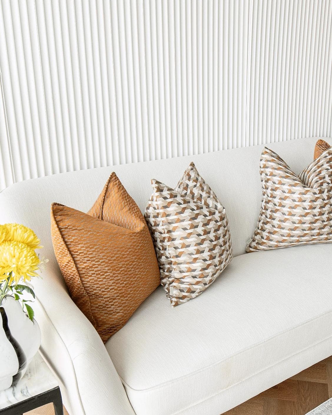 Elyana Bundle cushion, shown in a lifestyle left view as image 5