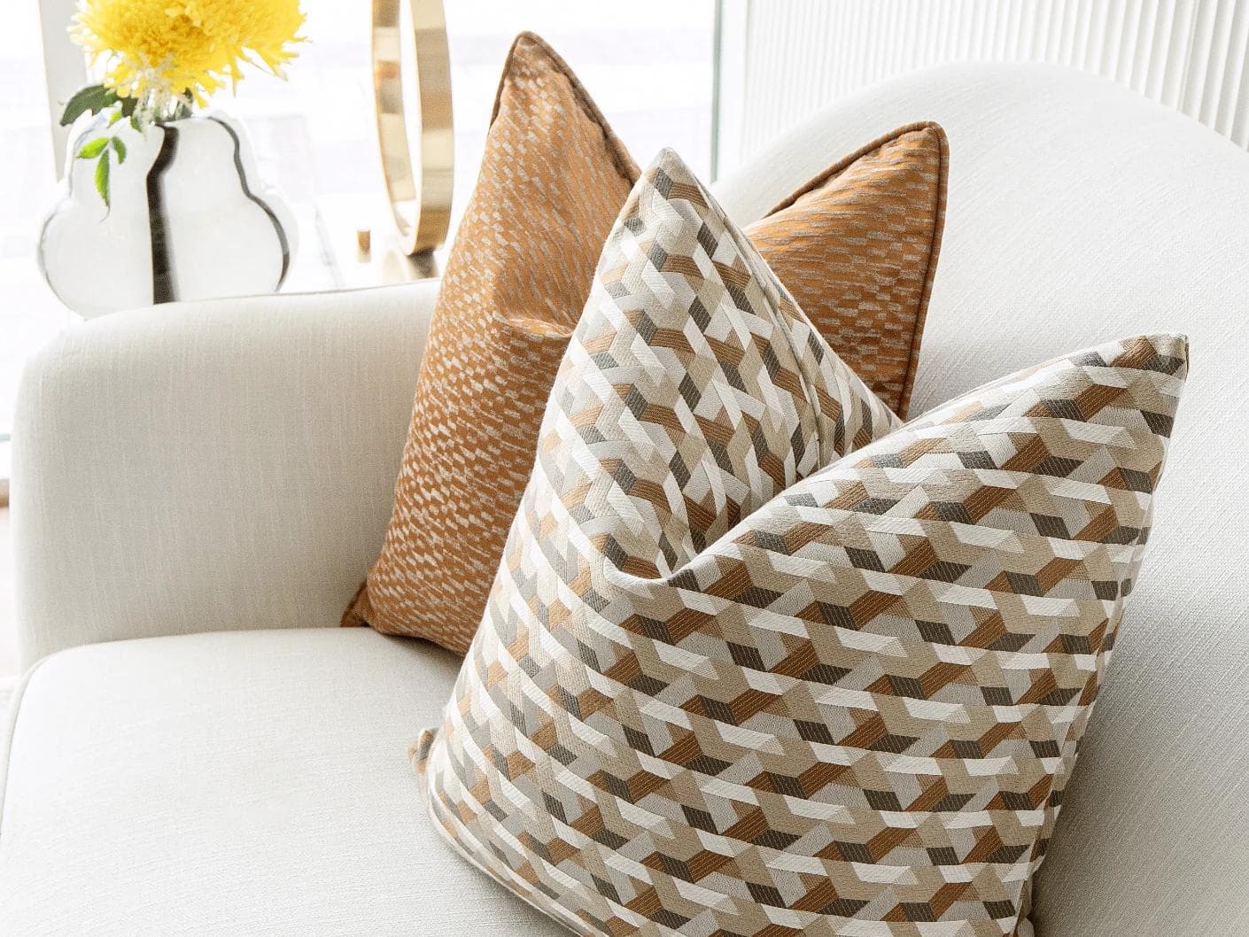 Elyana Bundle cushion, shown in a lifestyle right view as image 7