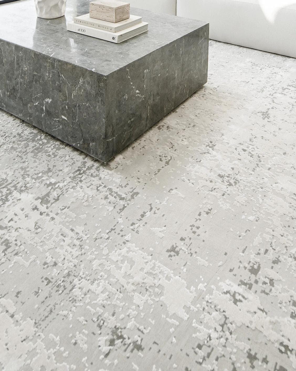Jay Ashton Runners carpet in grey, shown in a lifestyle close-up as image 5
