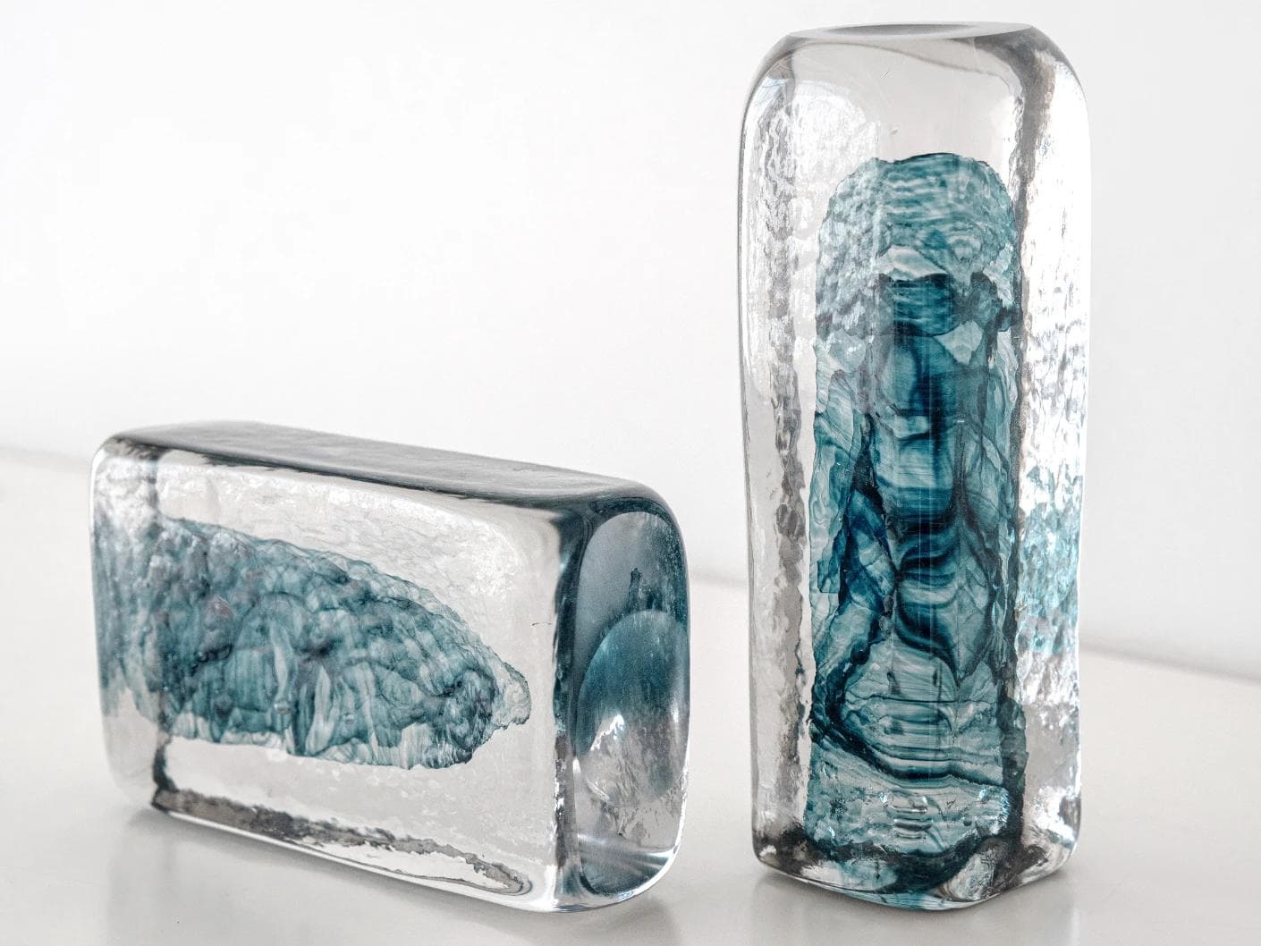 Jay Bundle statues and sculptures in blue, shown in a product close-up right view as image 6