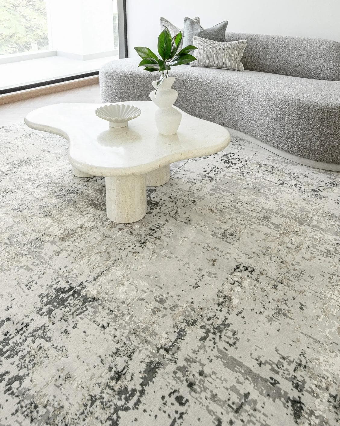 Jay Haywoods Runners carpet in grey, shown in a lifestyle front view as image 6