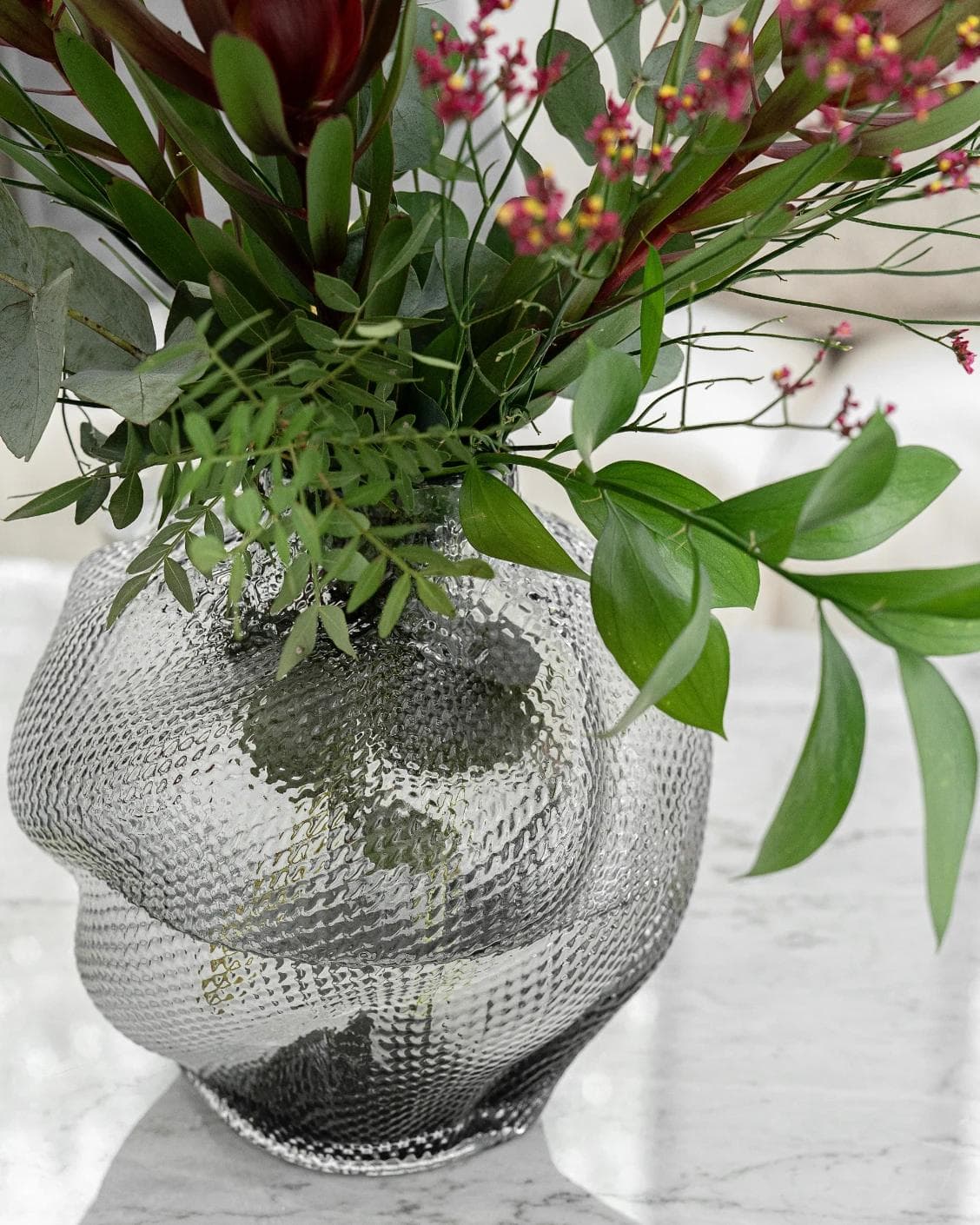 Jeremy Storms vases in grey, shown in a lifestyle front view as image 4