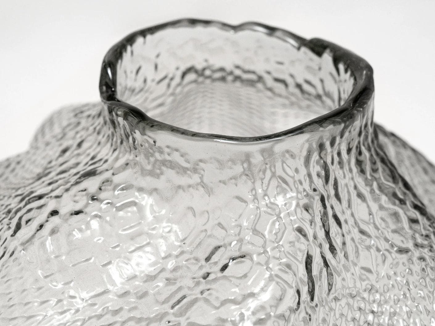 Jeremy Storms vases in grey, shown in a product close-up top view as image 6