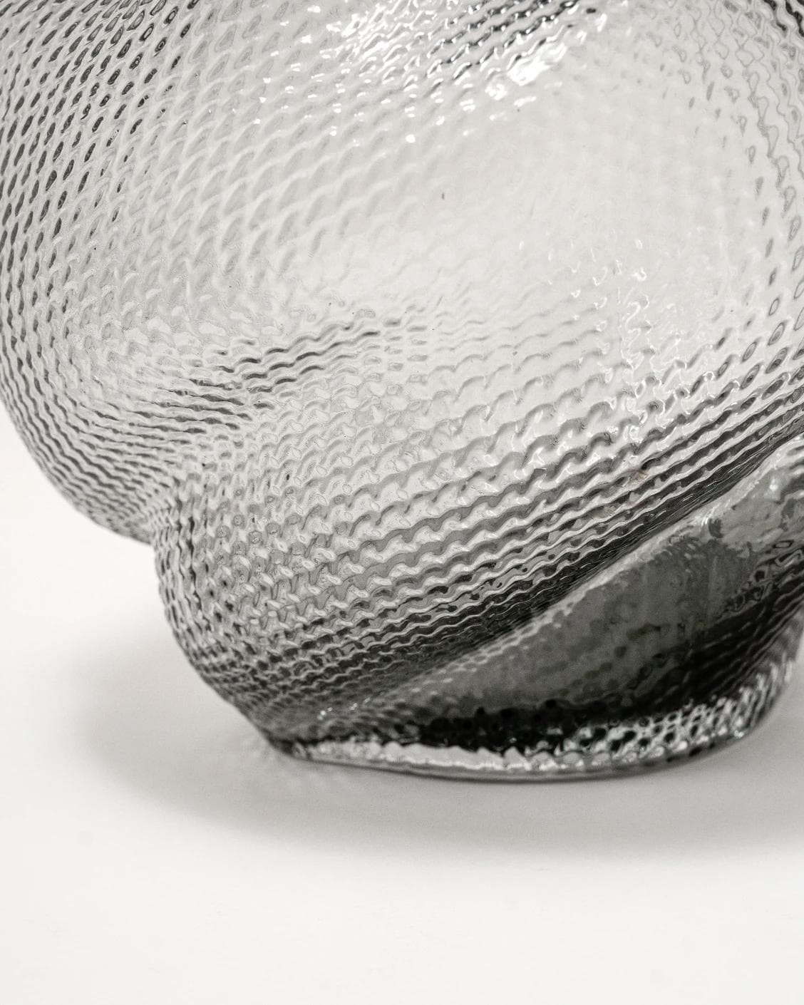 Jeremy Storms vases in grey, shown in a product close-up top view as image 7