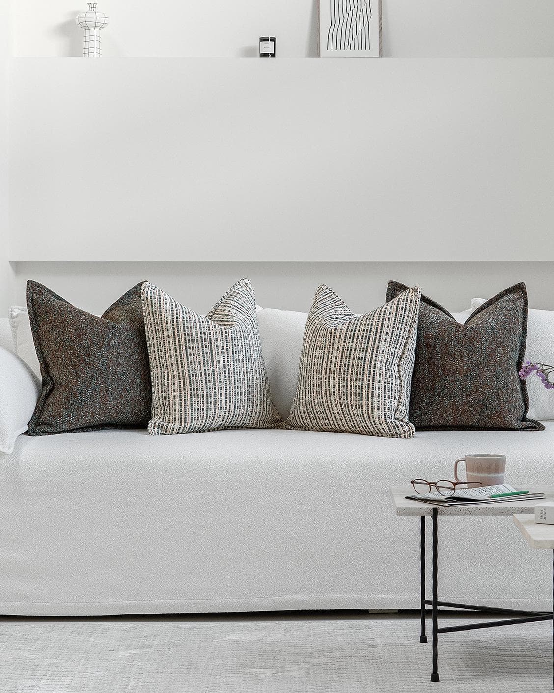 Joey Bundle cushion, shown in a lifestyle front view as image 4