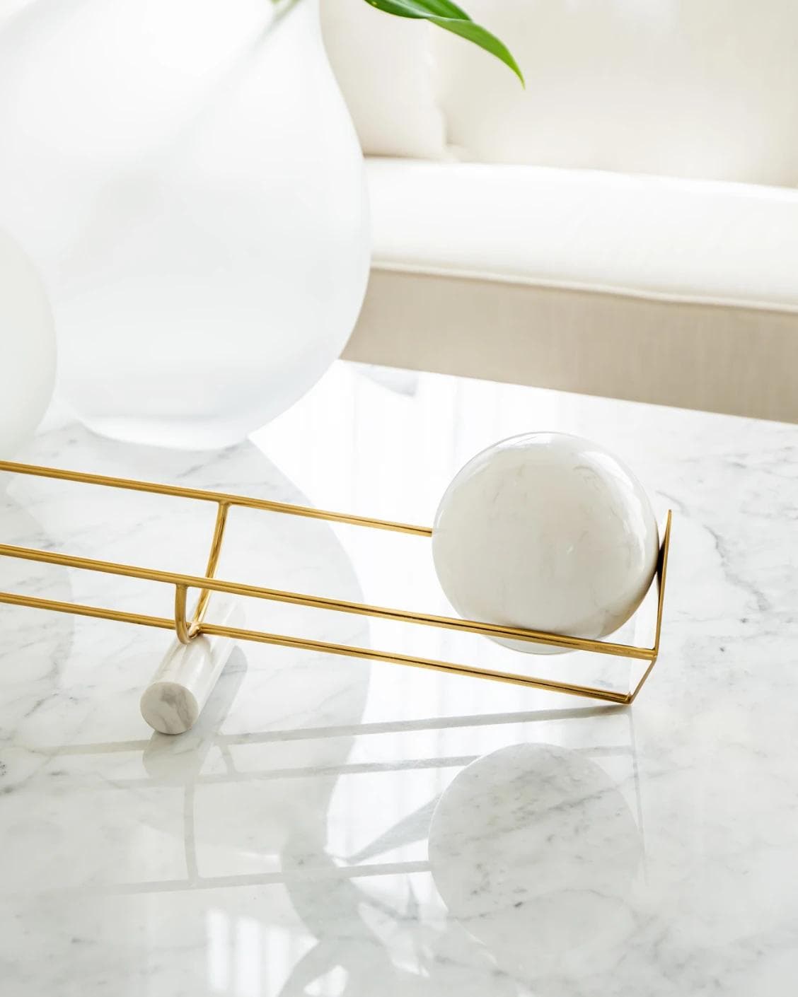 Jonah Ellis statues and sculptures in white, shown in a lifestyle close-up as image 4