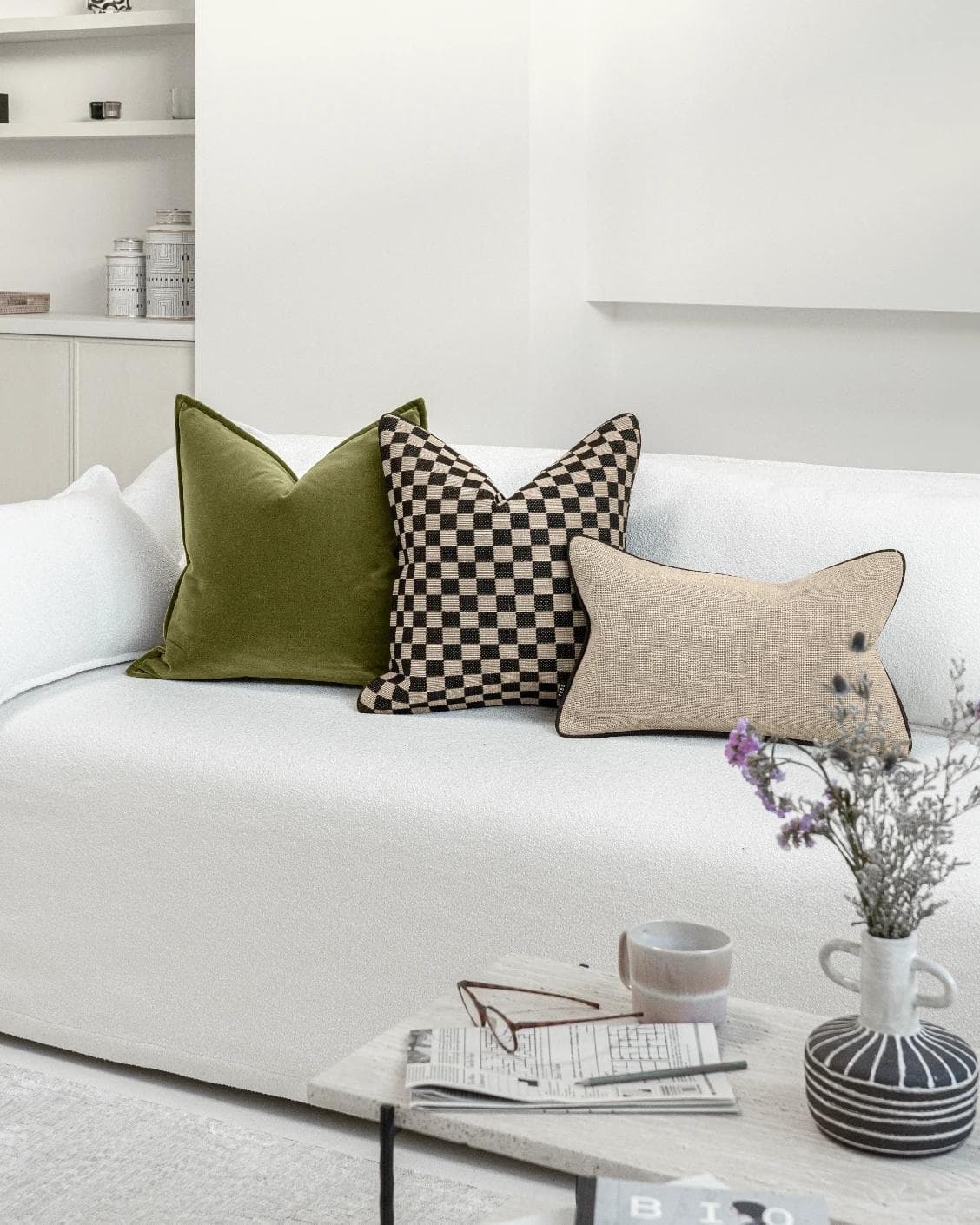 Judy Bundle cushion, shown in a lifestyle right view as image 2