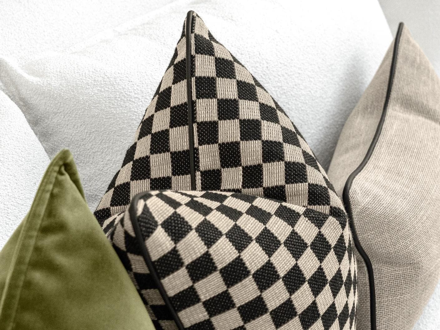 Judy Bundle cushion, shown in a product close-up left view as image 5