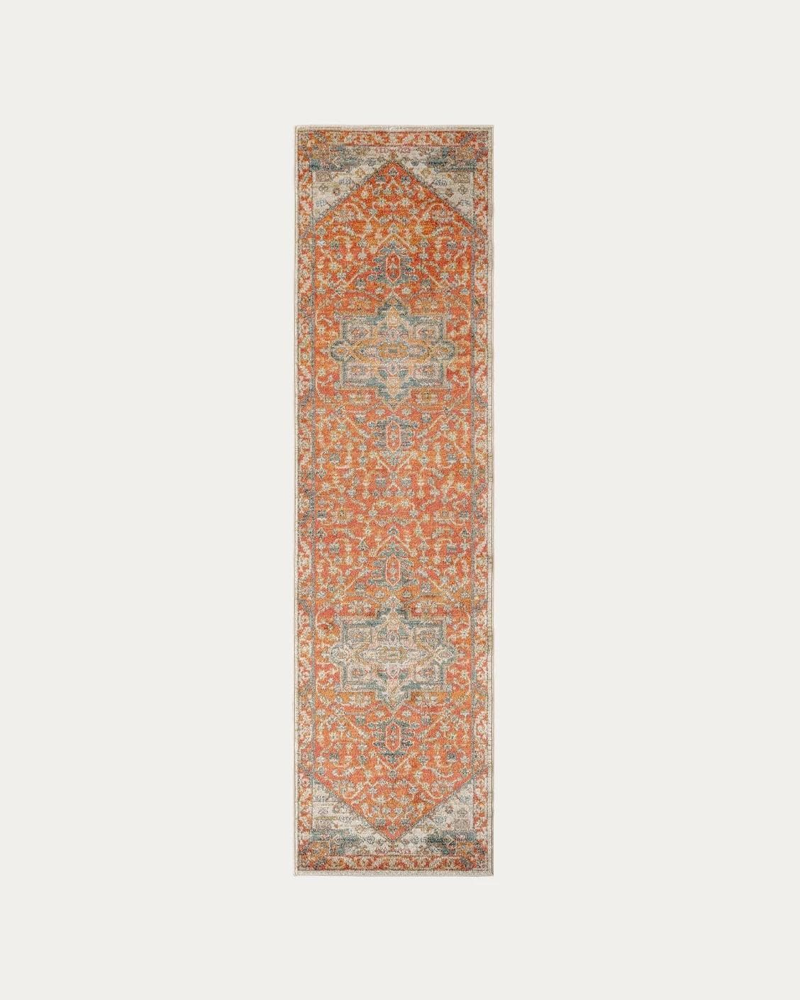 Julian Copper carpets in red and beige, shown in a product front view as image 1