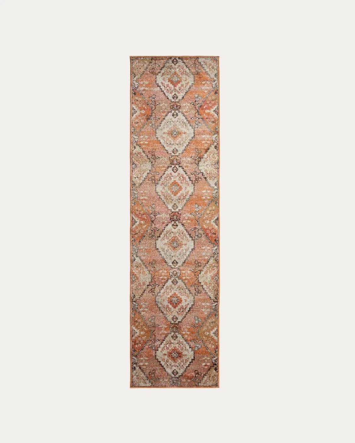 Julian Coral carpets in orange and rust, shown in a product top view as image 1