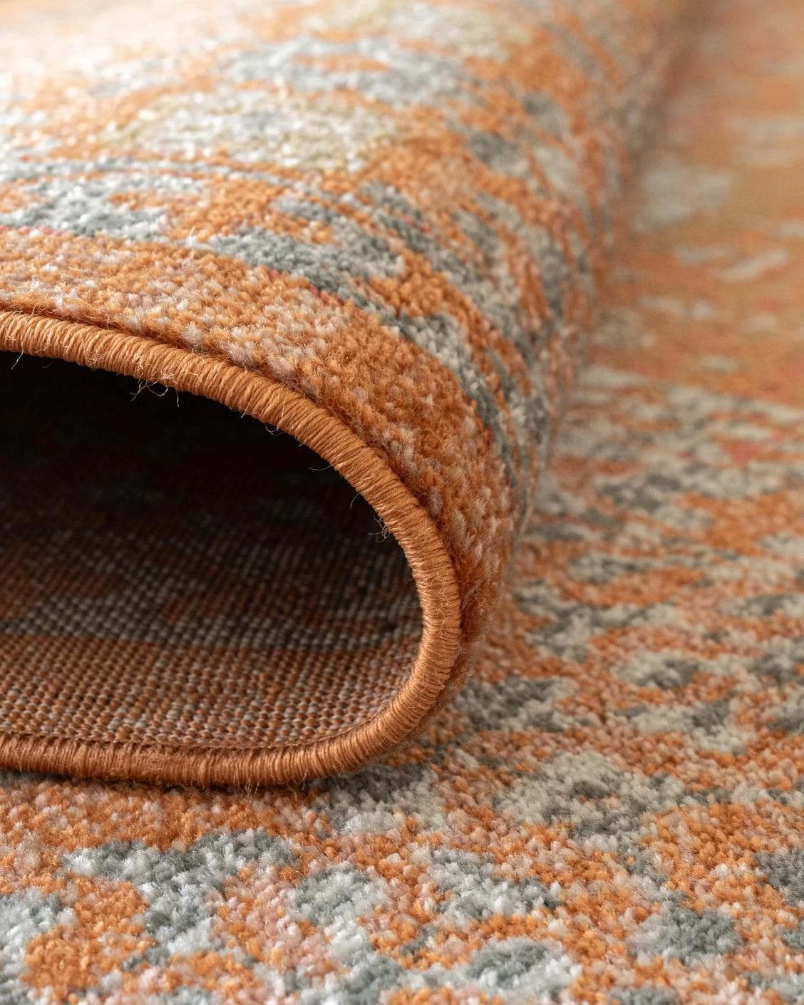 Julian Rust Runners carpet in orange, shown in a product close-up as image 11
