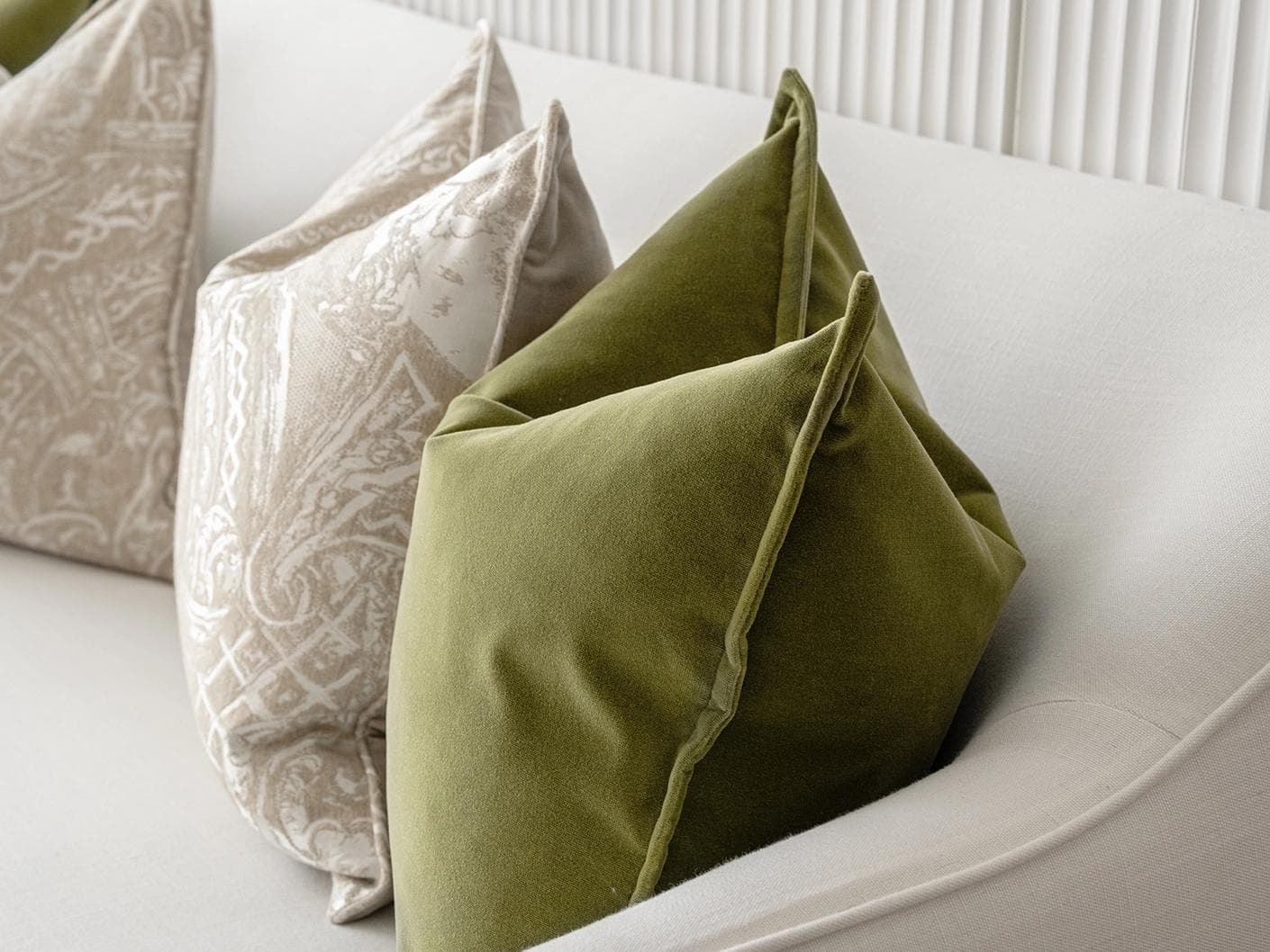 Juniper Bundle bundle - indoor in green, beige and silver, shown in a product right view as image 3
