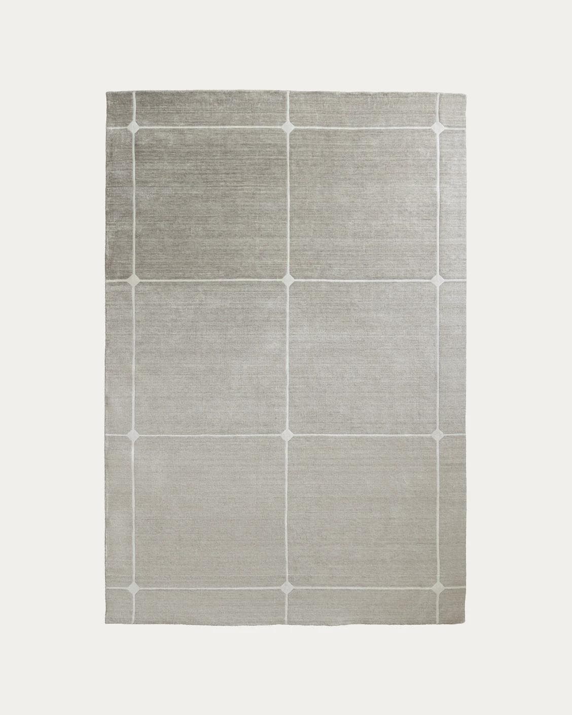 Justin Dune carpets in grey, shown in a product top view as image 1