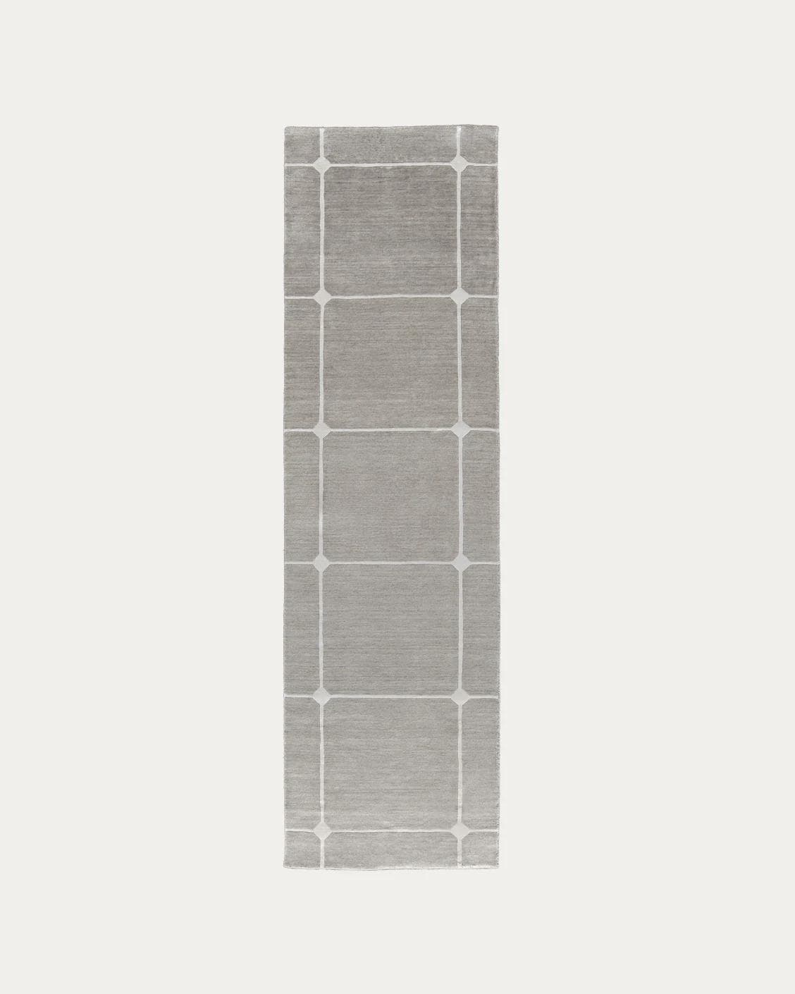 Justin Dune carpets in grey, shown in a product top view as image 1