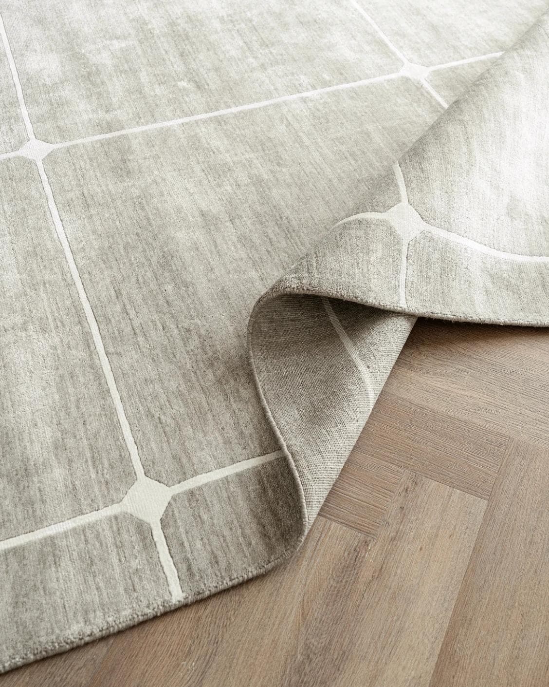 Justin Dune Runners carpet in grey, shown in a product top view as image 13