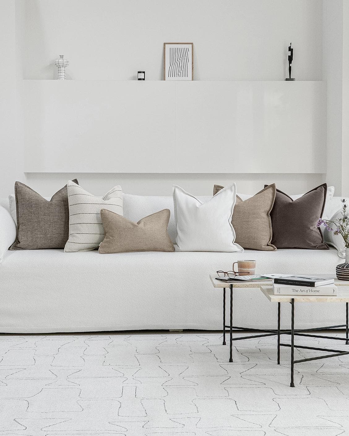 Kate Bundle cushion, shown in a lifestyle front view as image 4