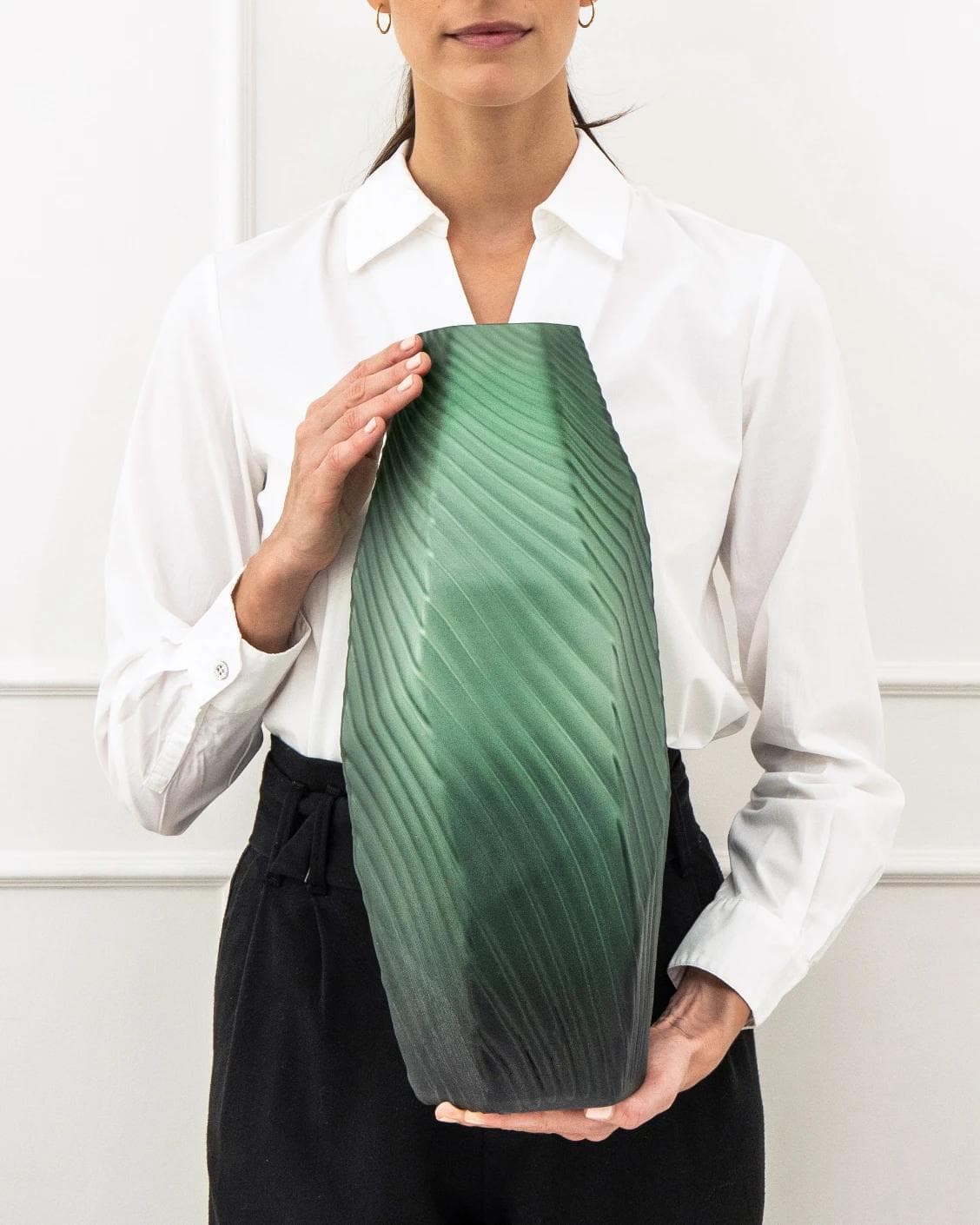 Keira Storms vases in green, shown in a product front view as image 7