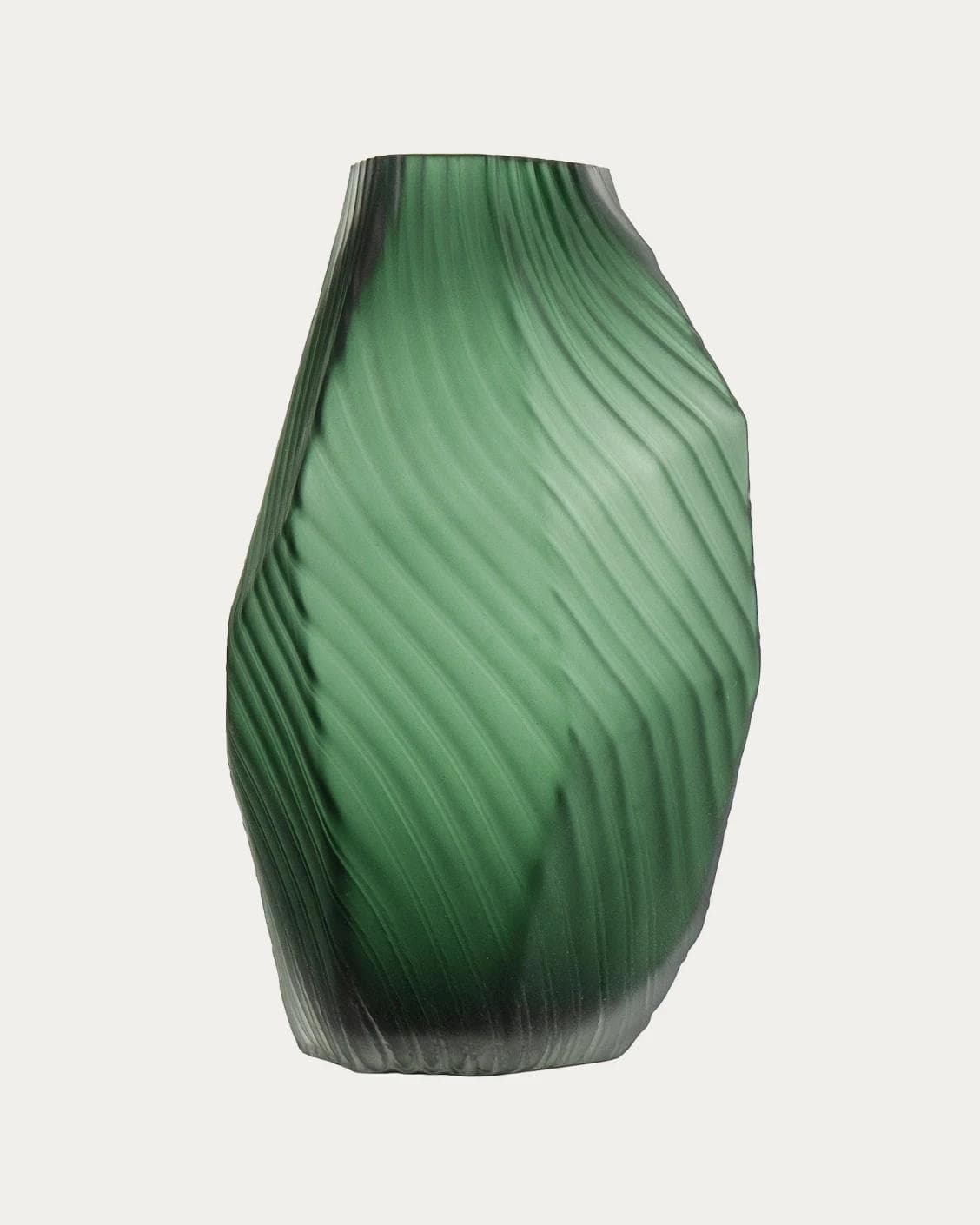 Keira Storms II vases in green, shown in a product front view as image 1
