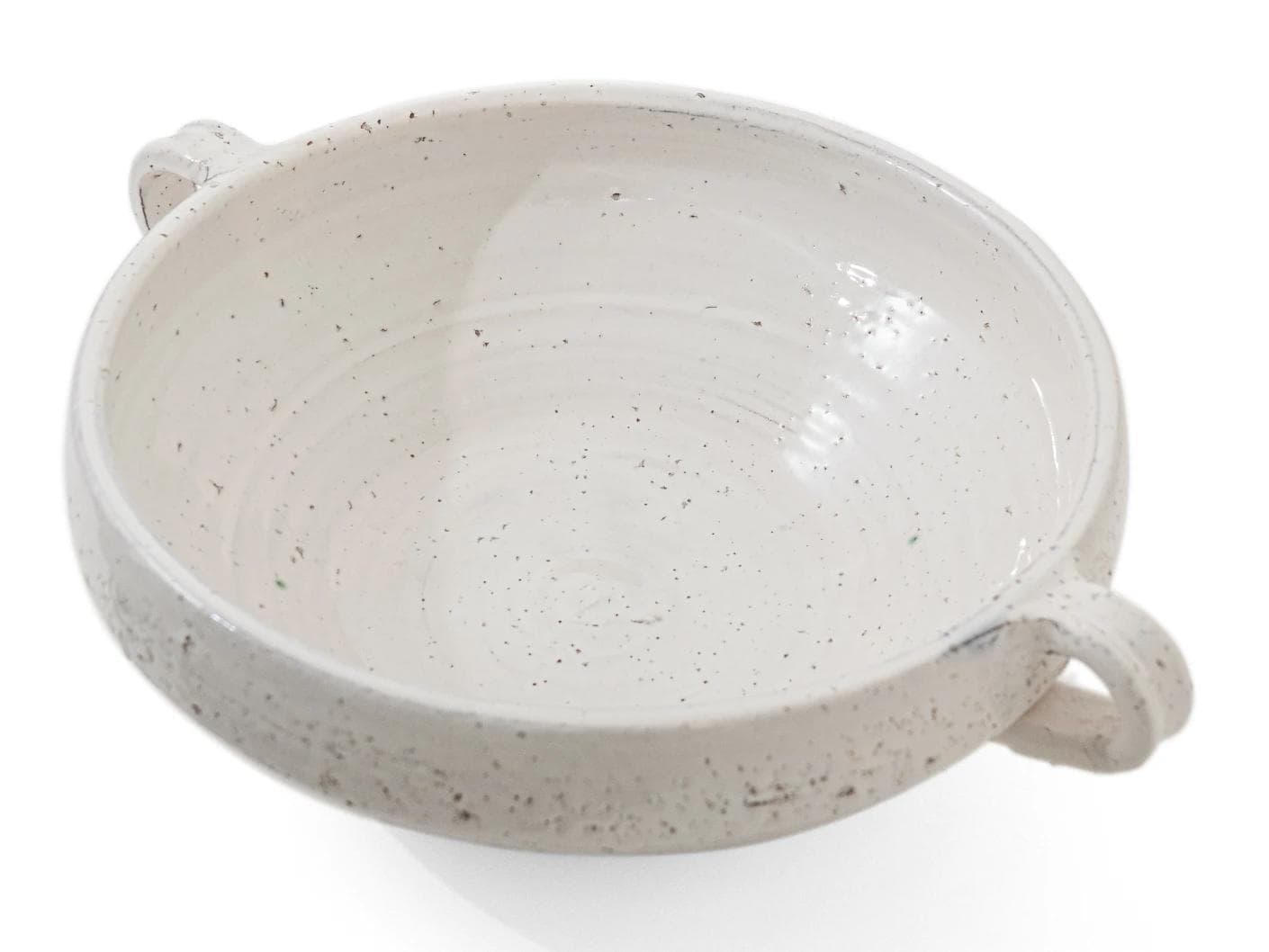 Kyan Terra bowls in soft stone and white, shown in a product top view as image 8