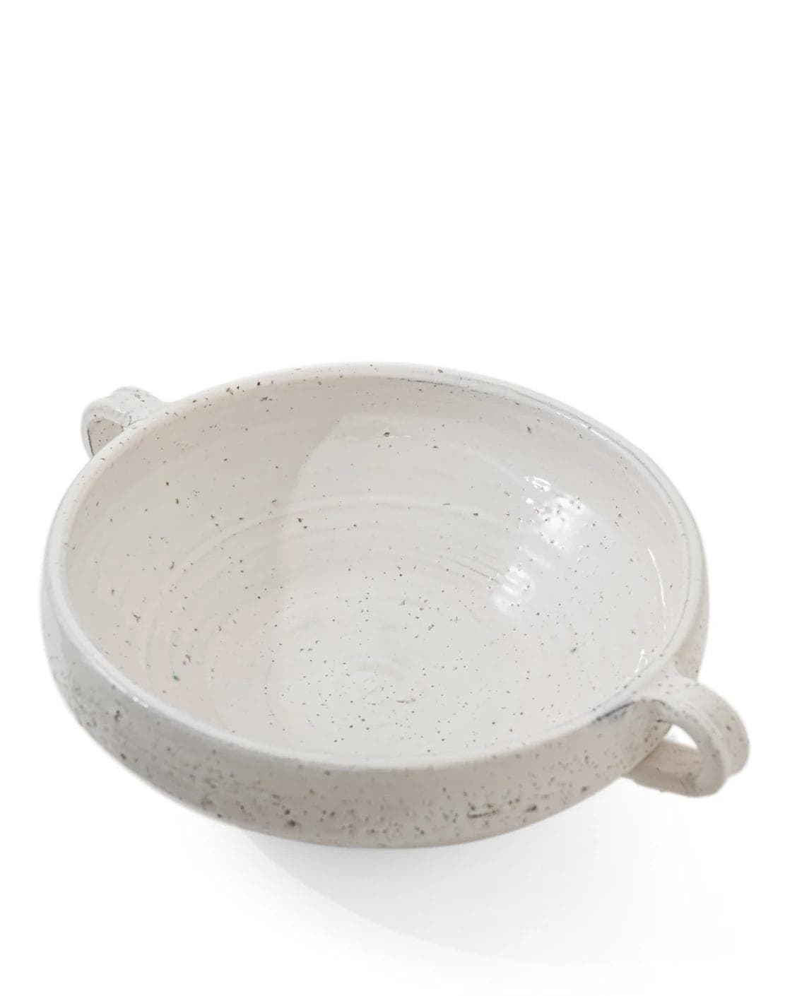 Kyan Terra bowls in soft stone and white, shown in a product top view as image 8