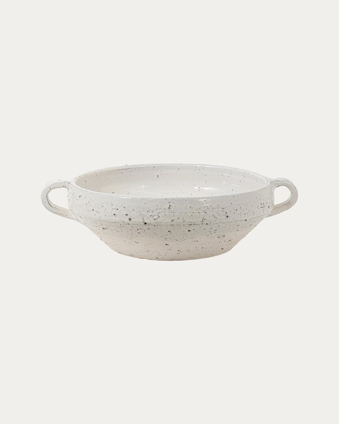 Kyan Terra vases in soft stone and white, shown in a product front view as image 1