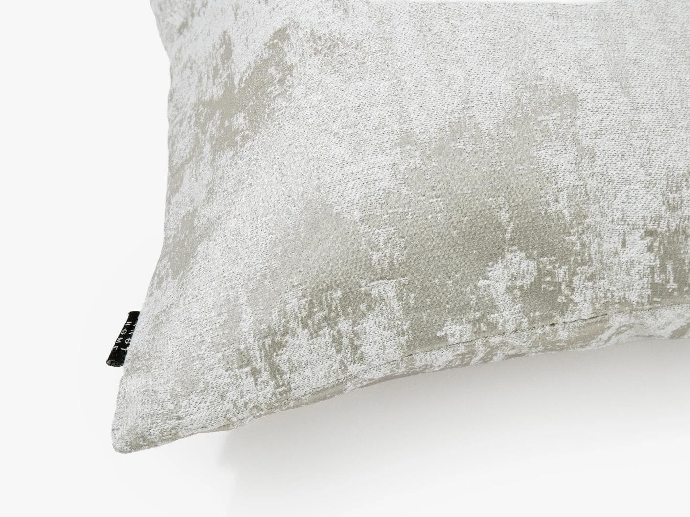Kylie Hodler cushion in silver and grey, shown in a product top view as image 6