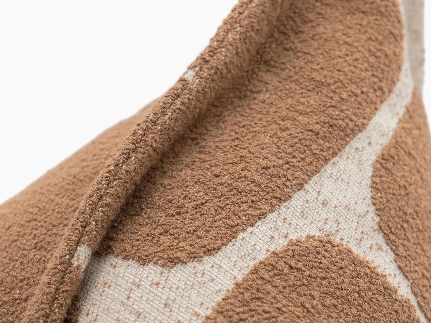 Kyomi Braun cushion in brown, shown in a product close-up as image 8