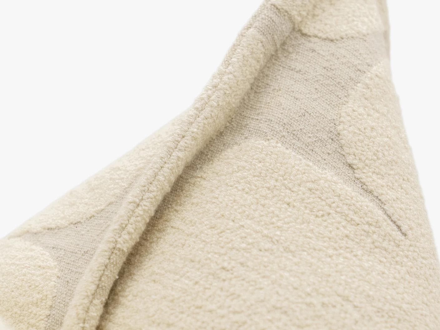 Kyomi Klimt cushion in ivory and beige, shown in a product close-up as image 7