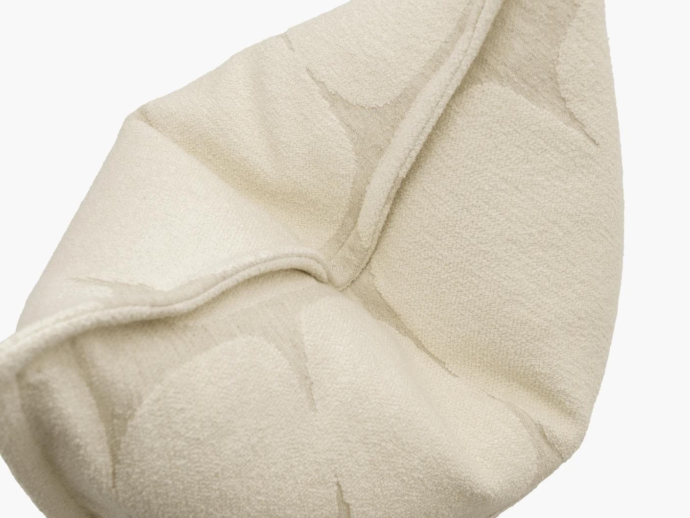 Kyomi Klimt cushion in ivory and beige, shown in a product top view as image 10