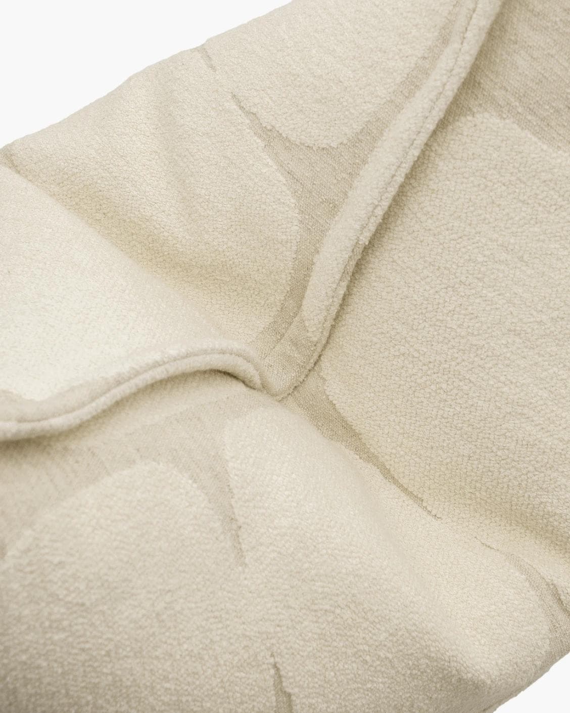 Kyomi Klimt cushion in ivory and beige, shown in a product top view as image 10
