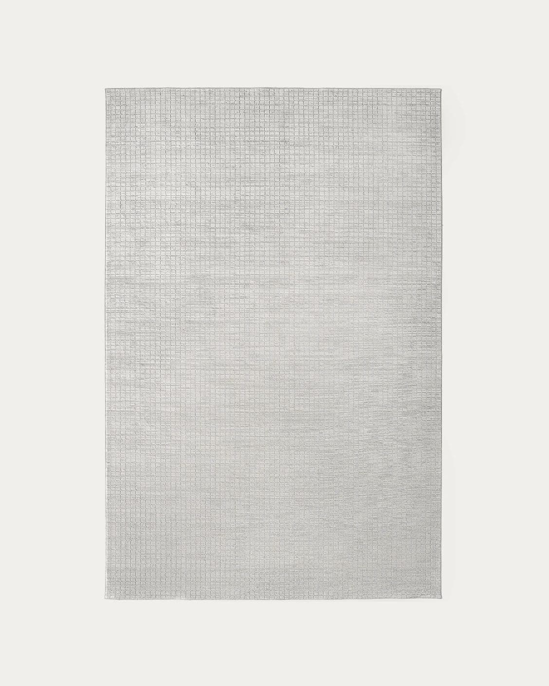Laino Alba carpets in ivory and grey, shown in a product top view as image 1