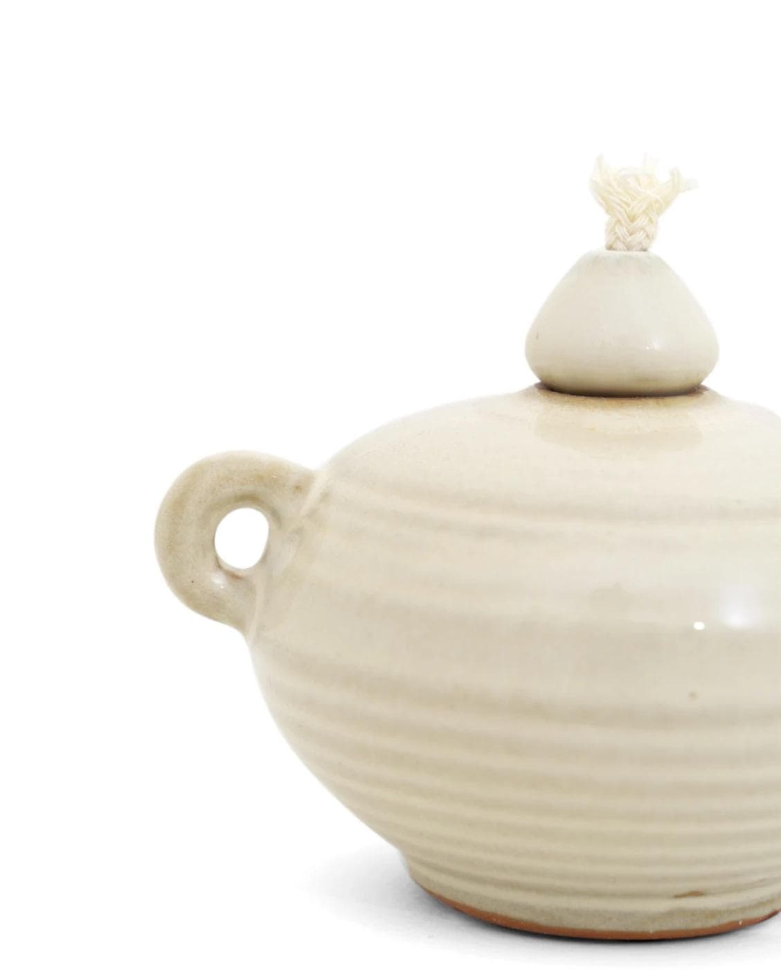 Layal Terra Bundle candle holders in soft ivory and ivory, shown in a product left view as image 9