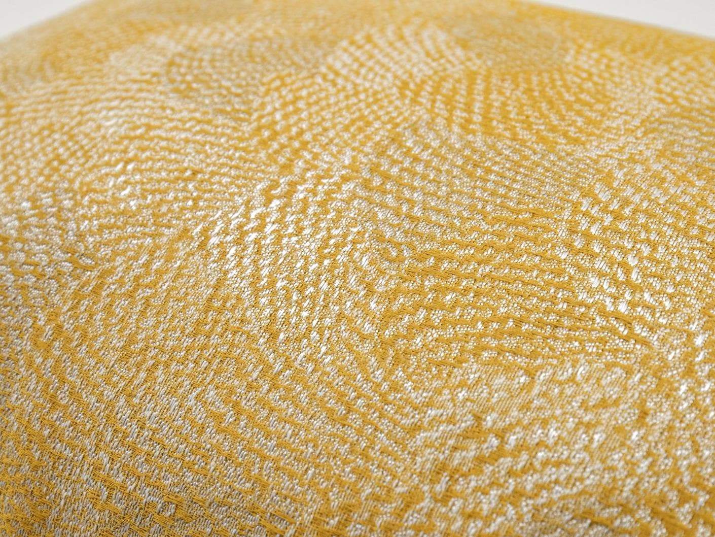 Leah Klimt cushion in yellow, shown in a product close-up as image 6