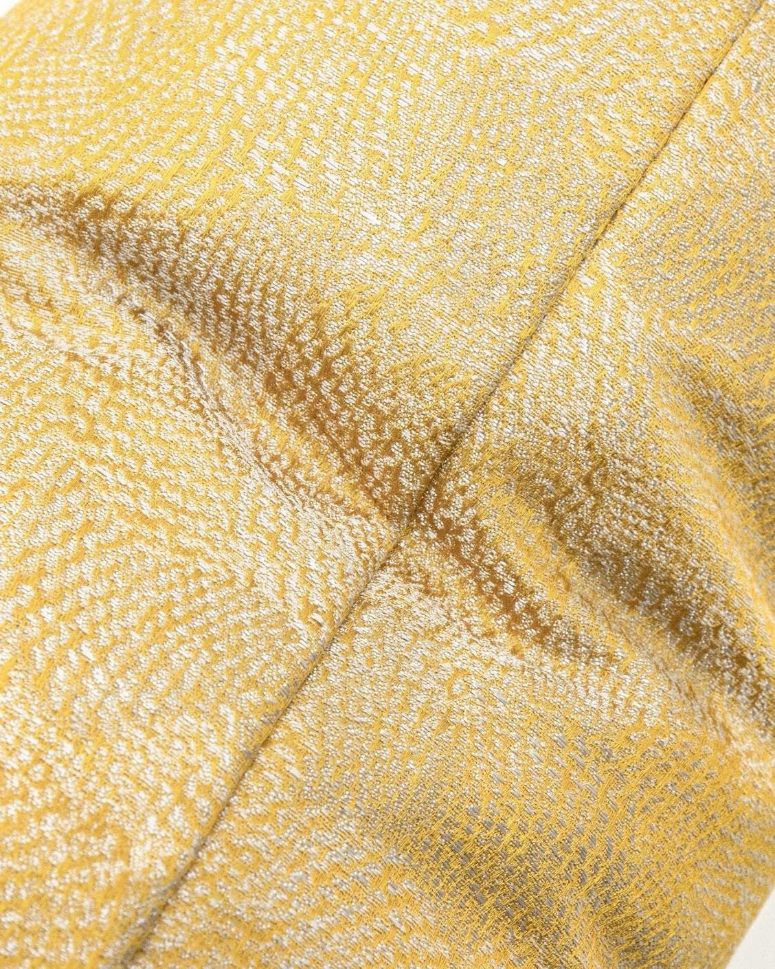 Leah Klimt cushion in yellow, shown in a product top view as image 7