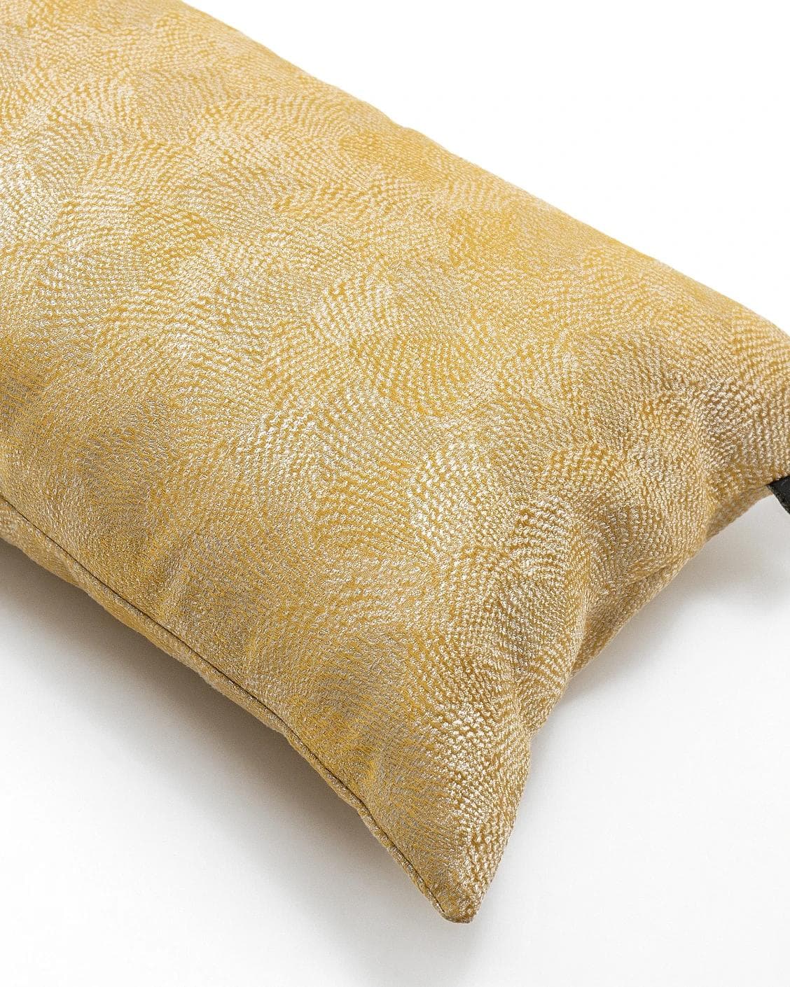 Leah Klimt cushion in yellow, shown in a product top view as image 8