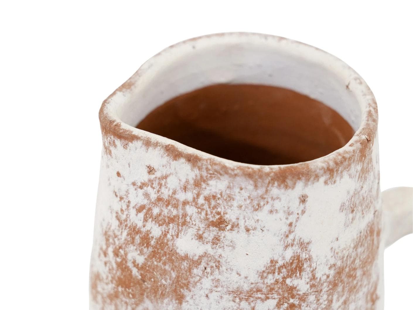 Leva Terra vases in white and beige, shown in a product close-up top view as image 7