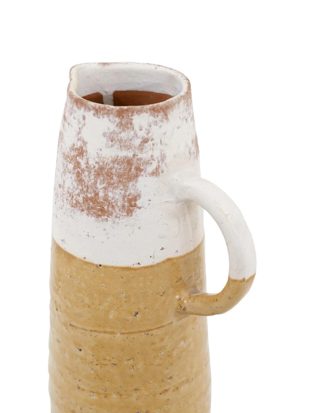 Leva Terra vases in white and beige, shown in a product front view as image 8
