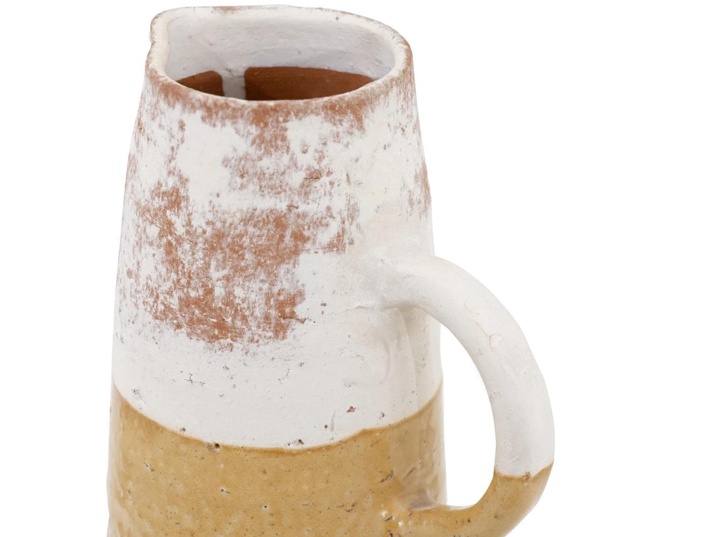 Leva Terra vases in white and beige, shown in a product front view as image 8
