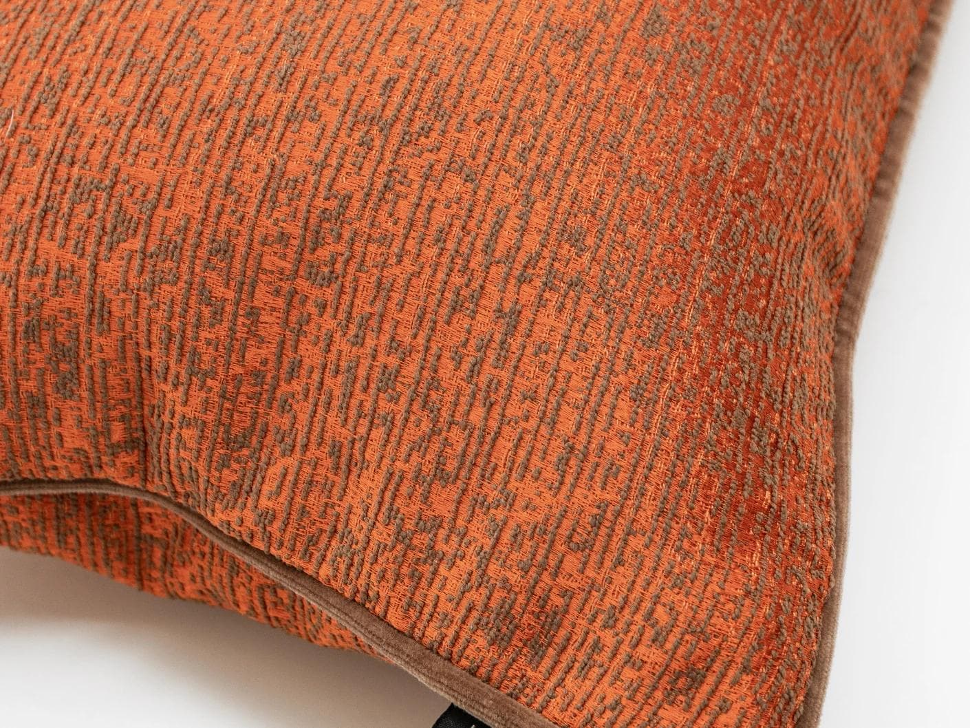 Linda Tangelo cushion in orange, shown in a product top view as image 6