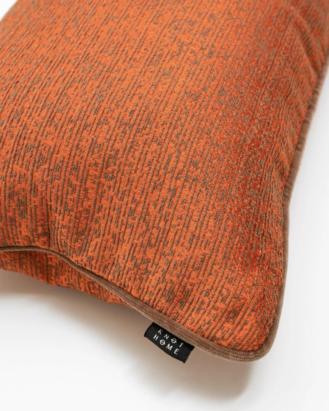 Linda Tangelo cushion in orange, shown in a product top view as image 6