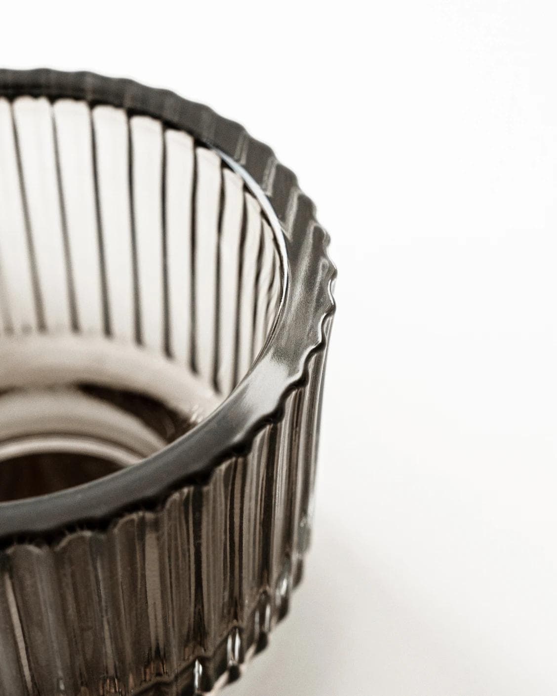 Loucille Storms candle holders in grey, shown in a product close-up top view as image 9