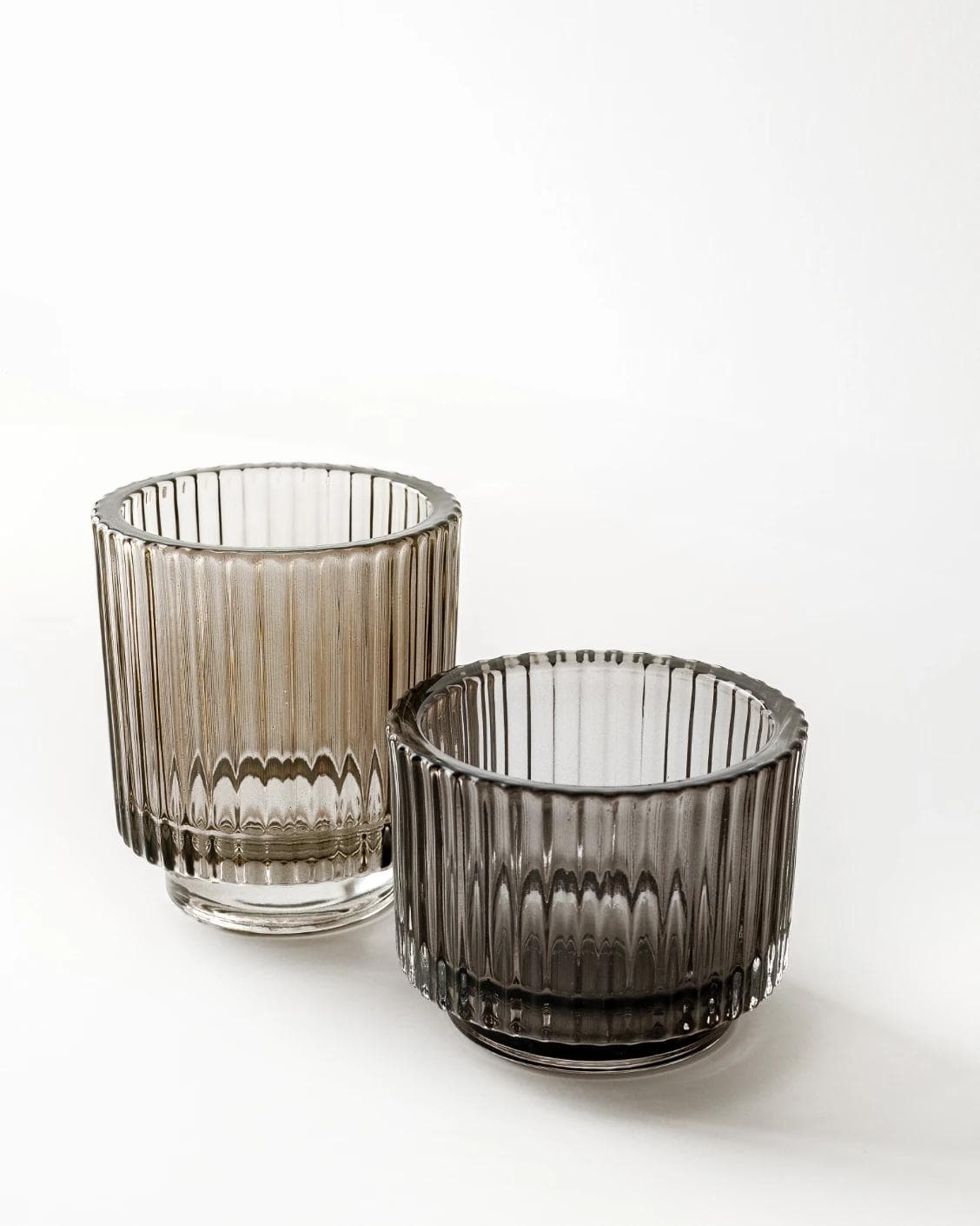 Loucille Storms candle holders in grey, shown in a product front view as image 11