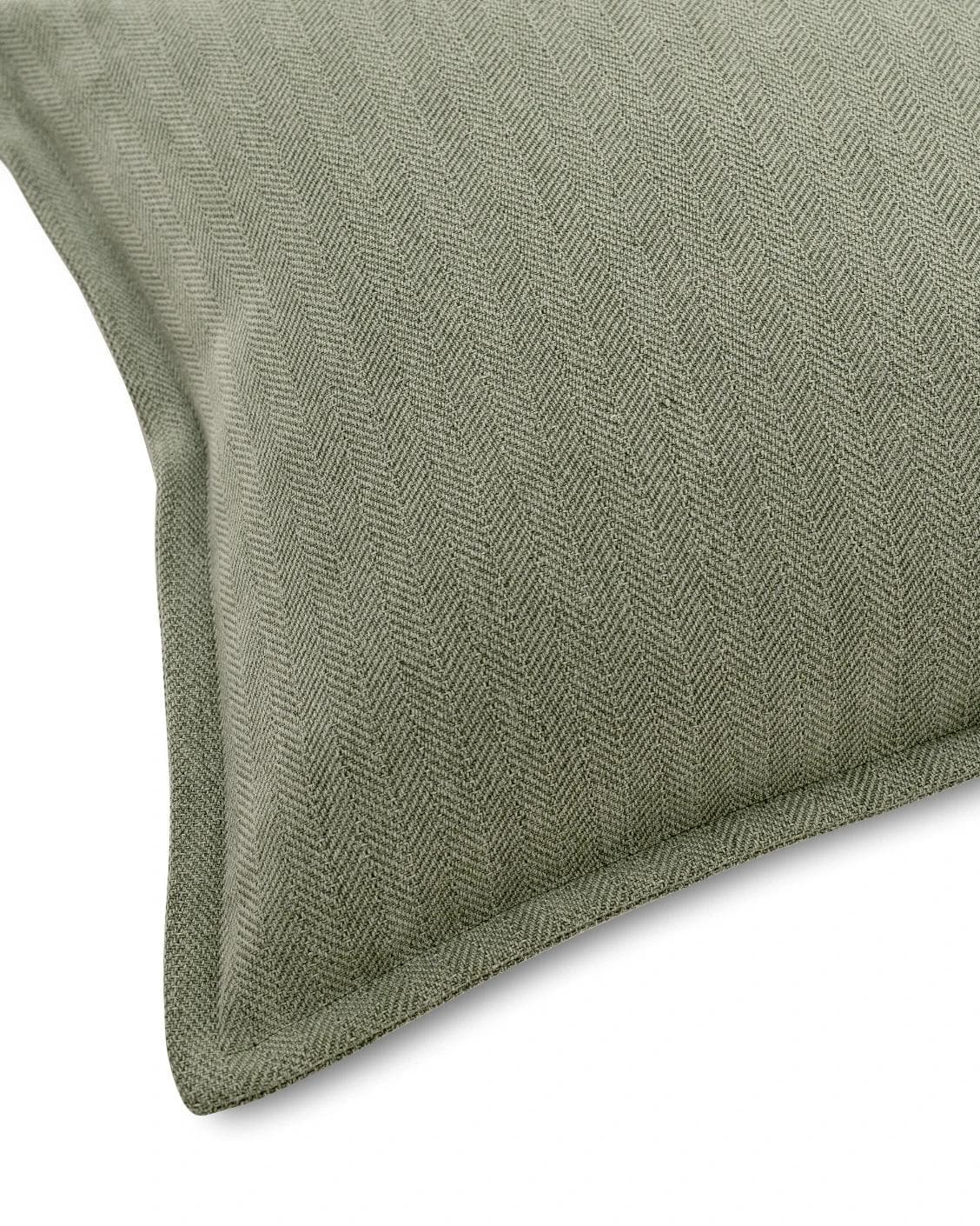 Lyndon Sage cushion in green, shown in a product top view as image 8