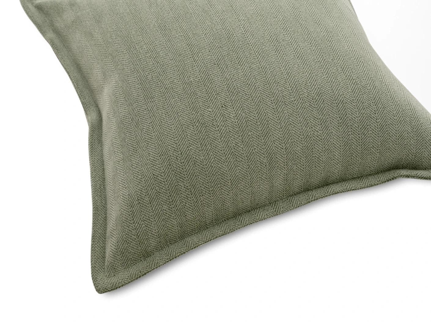 Lyndon Sage cushion in green, shown in a product top view as image 8