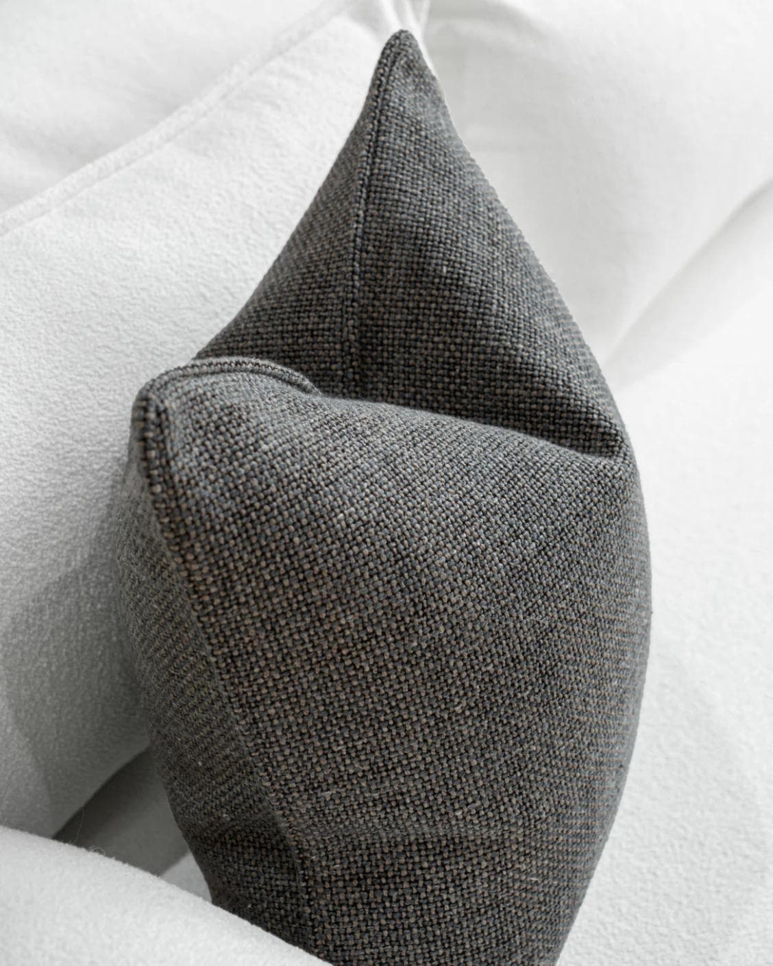 Lynn Canova cushion in blue, shown in a lifestyle top view as image 5