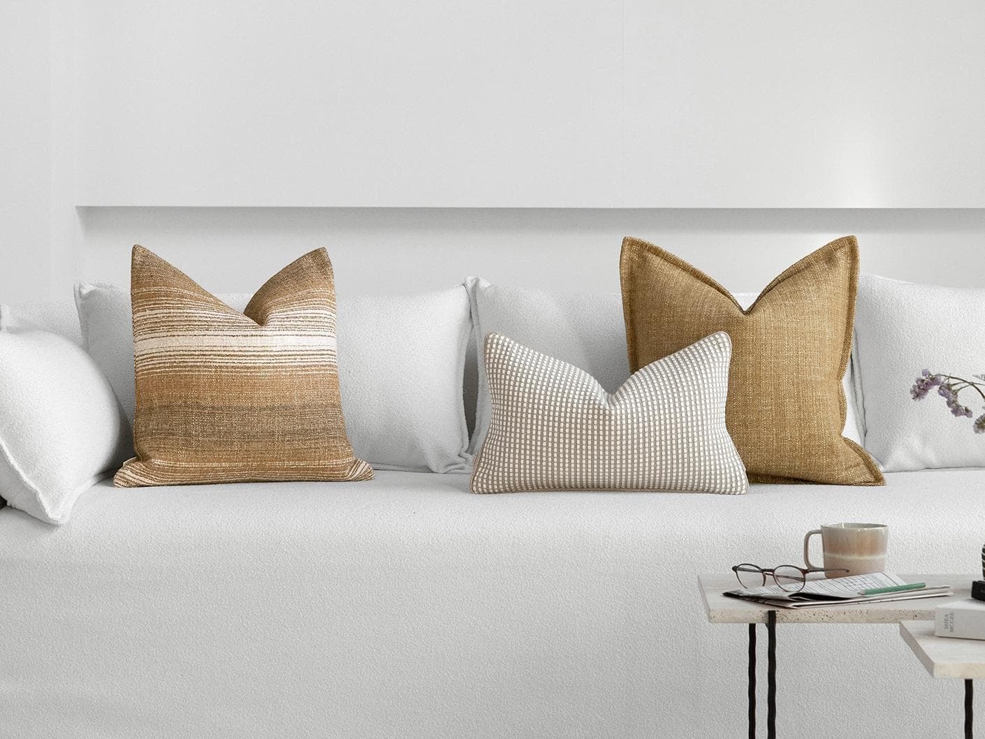 Lyra Bundle cushion, shown in a lifestyle front view as image 4